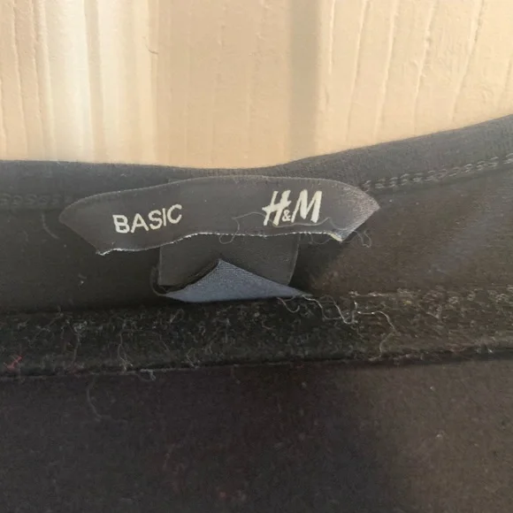 H&M Basic Black Fit and Flare Dress - Picture 4 of 7